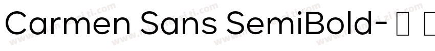 Carmen Sans SemiBold字体转换